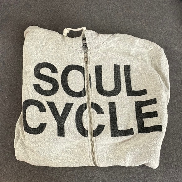 Soul Cycle Tops - Soul cycle zip up hoodie with skull camo elbow patches